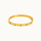 Anaqah Ribbed Zircon Bangle