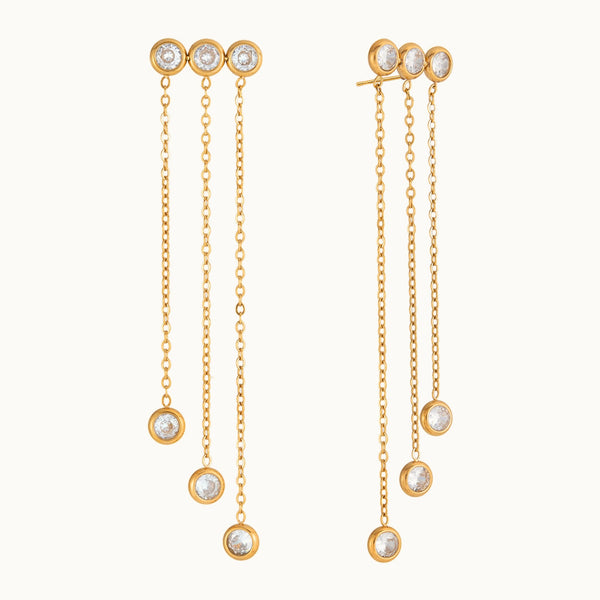 Durrah Chain Drop Earrings
