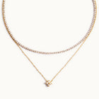 Zahra Layered Tennis Necklace