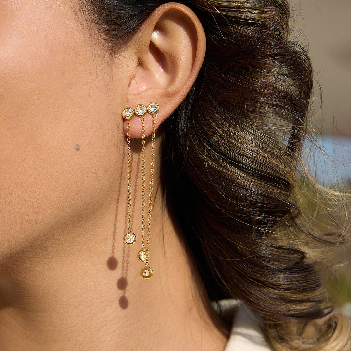 Durrah Earrings — Worn on Ear | Pellington