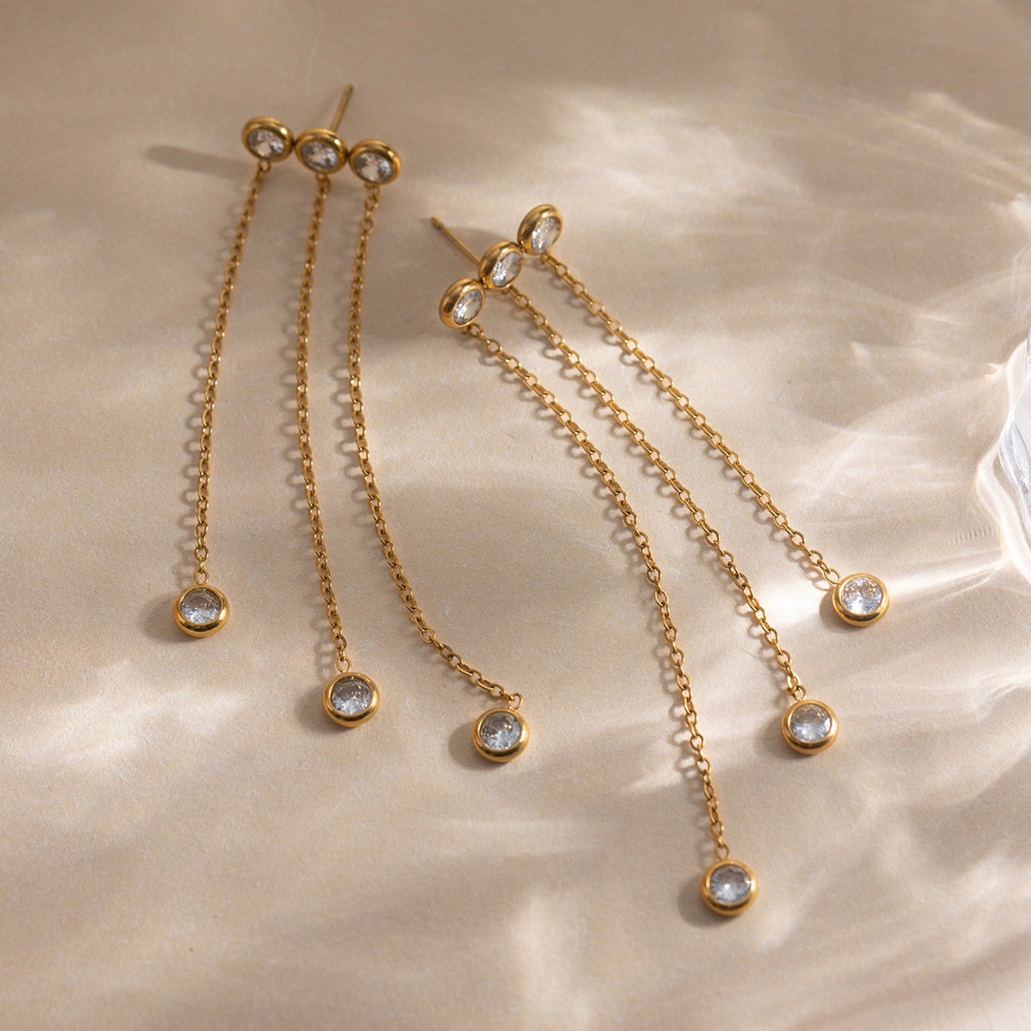 Durrah Earrings — Pair on Satin | Pellington