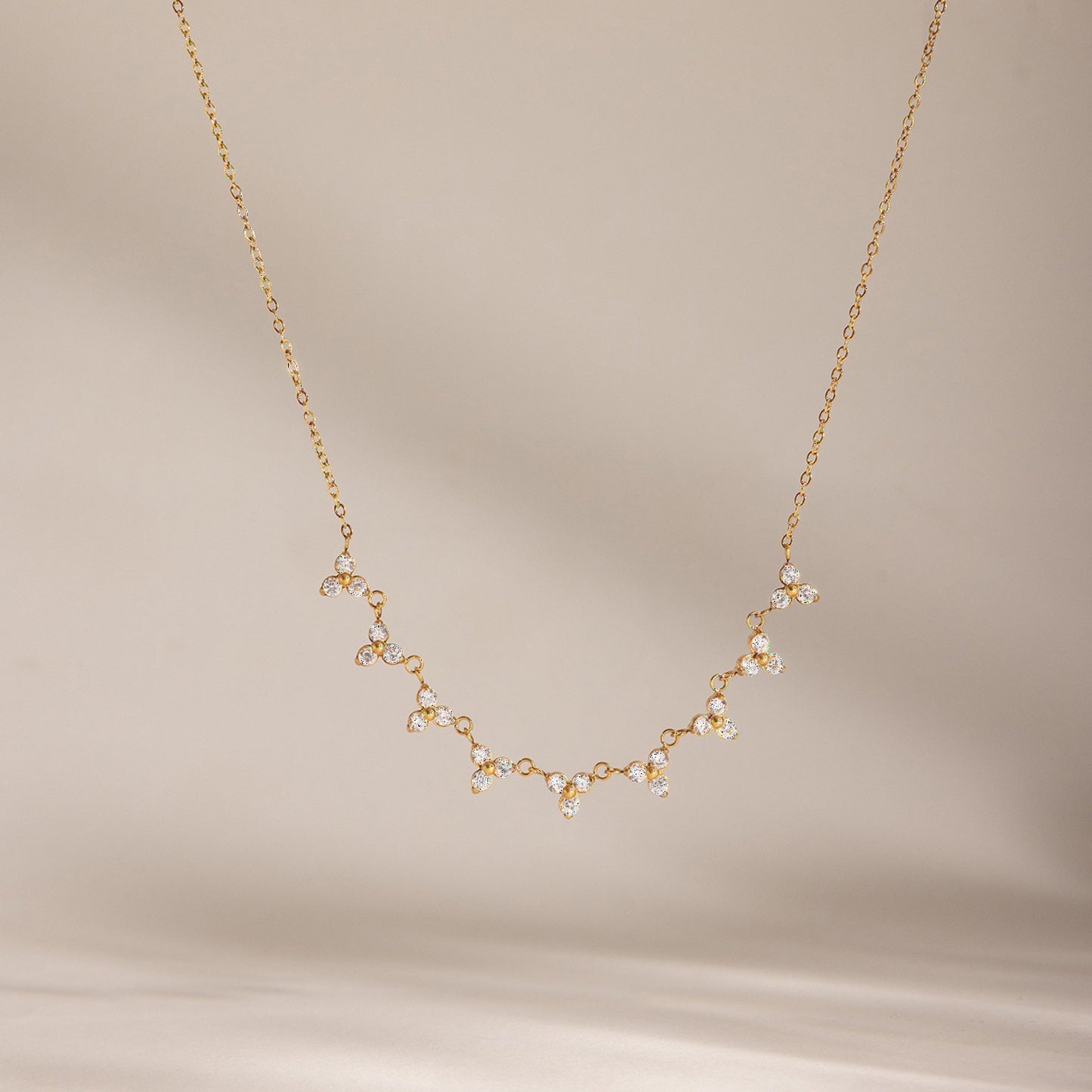 Nasereen Garland Necklace — Suspended Detail | Pellington