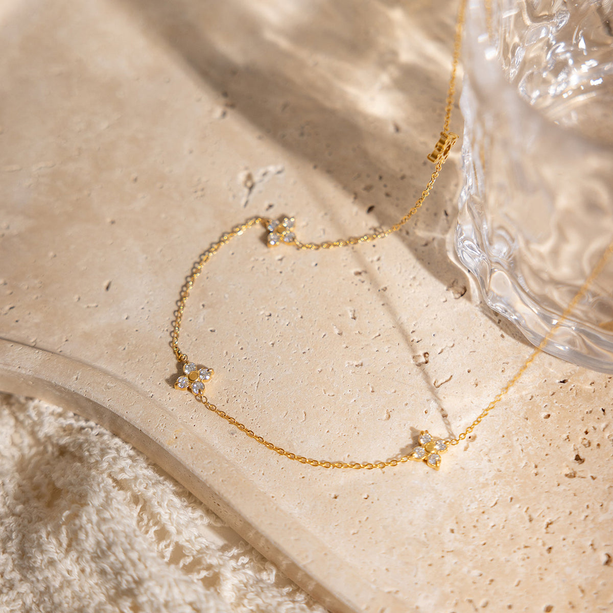 Randa Necklace — Styled Flat Lay | Pellington