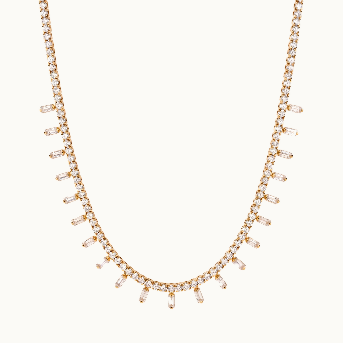 Malakiyah Tennis Necklace — Alternate View | Pellington