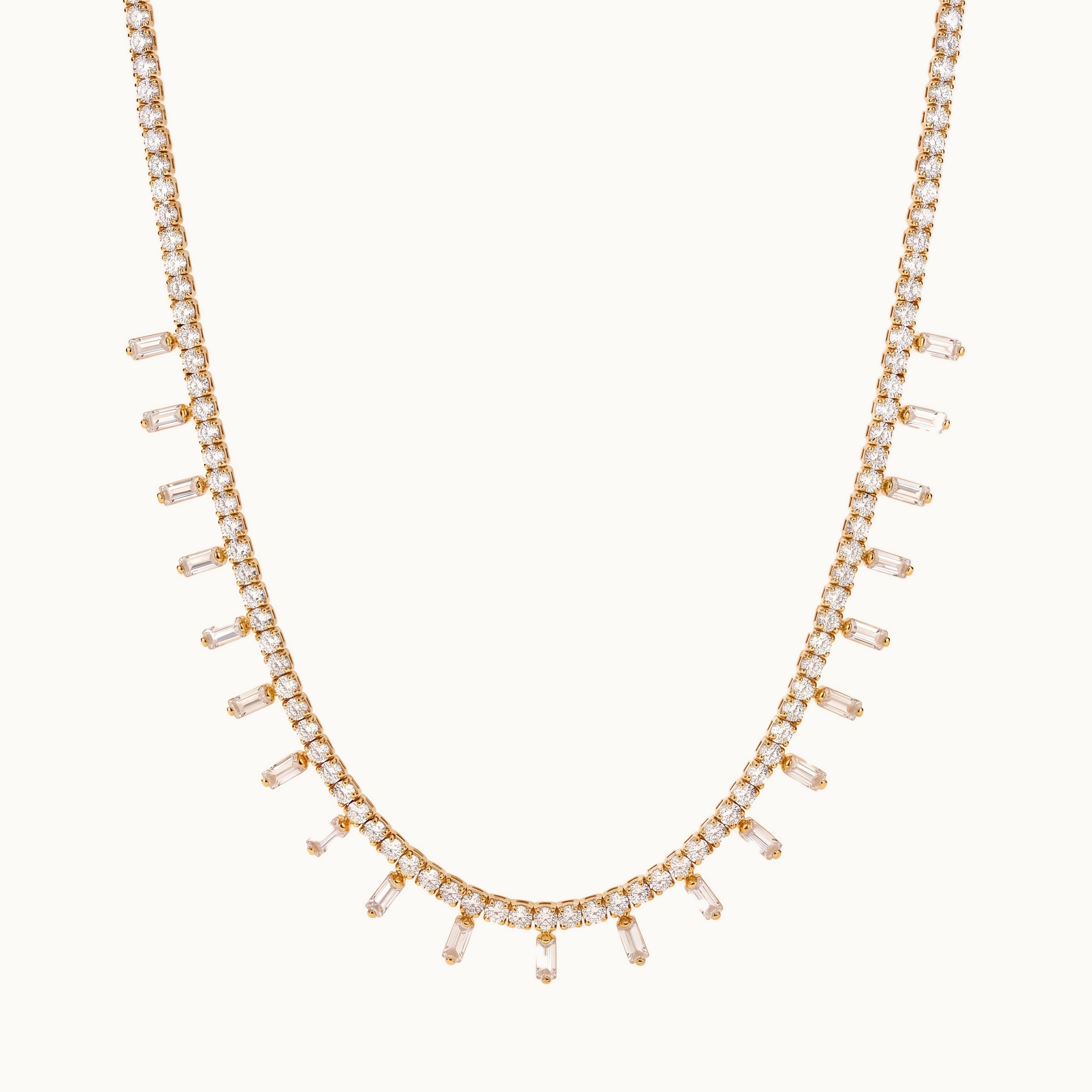 Malakiyah Tennis Necklace — Alternate View | Pellington