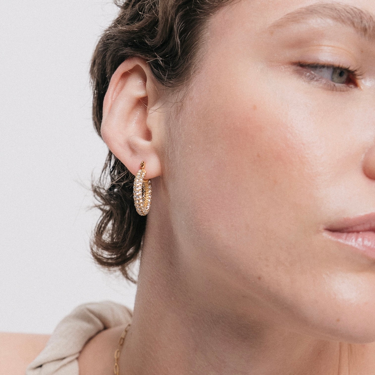 Emira Earrings — Worn on Ear | Pellington