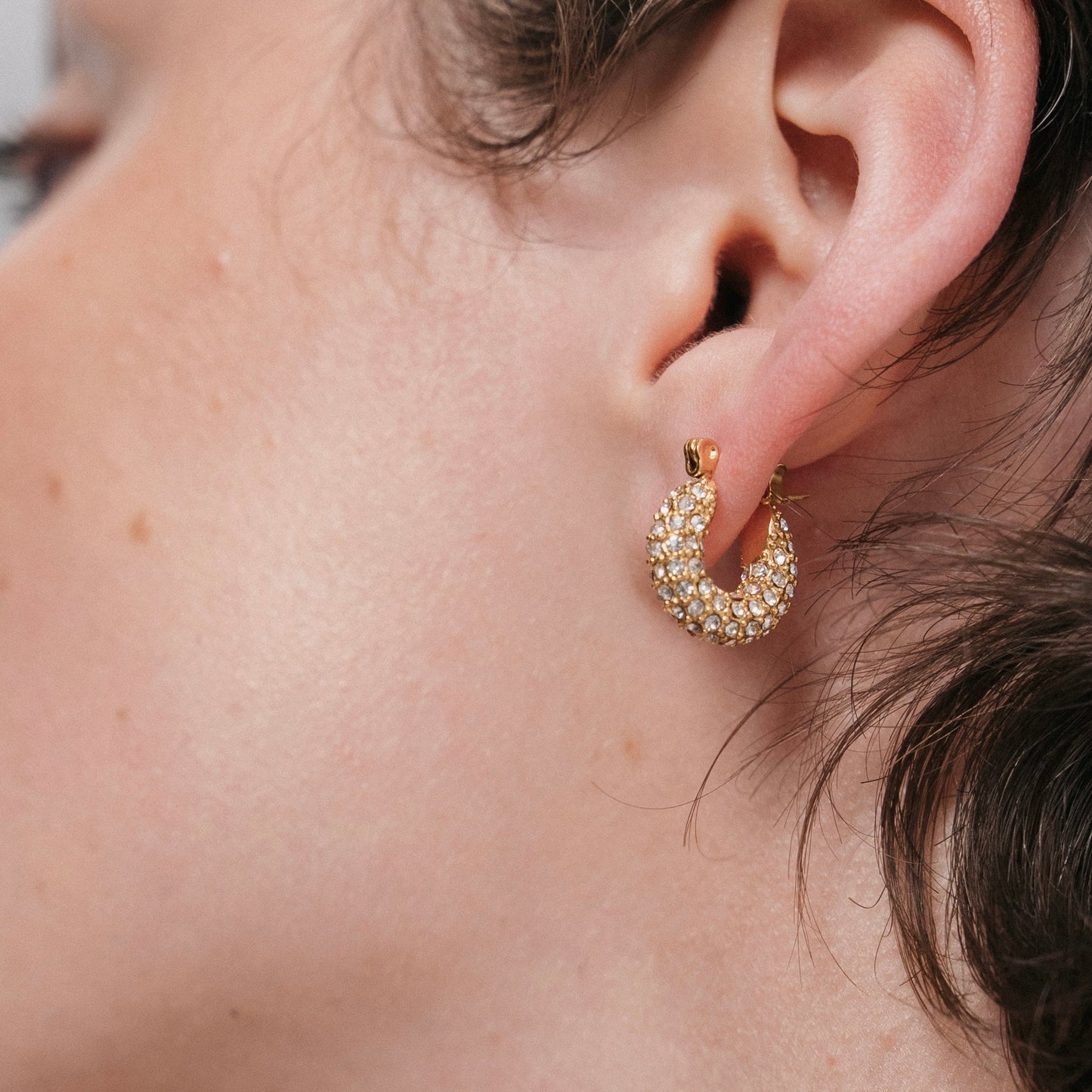 Raya Earrings — Styled on Model | Pellington