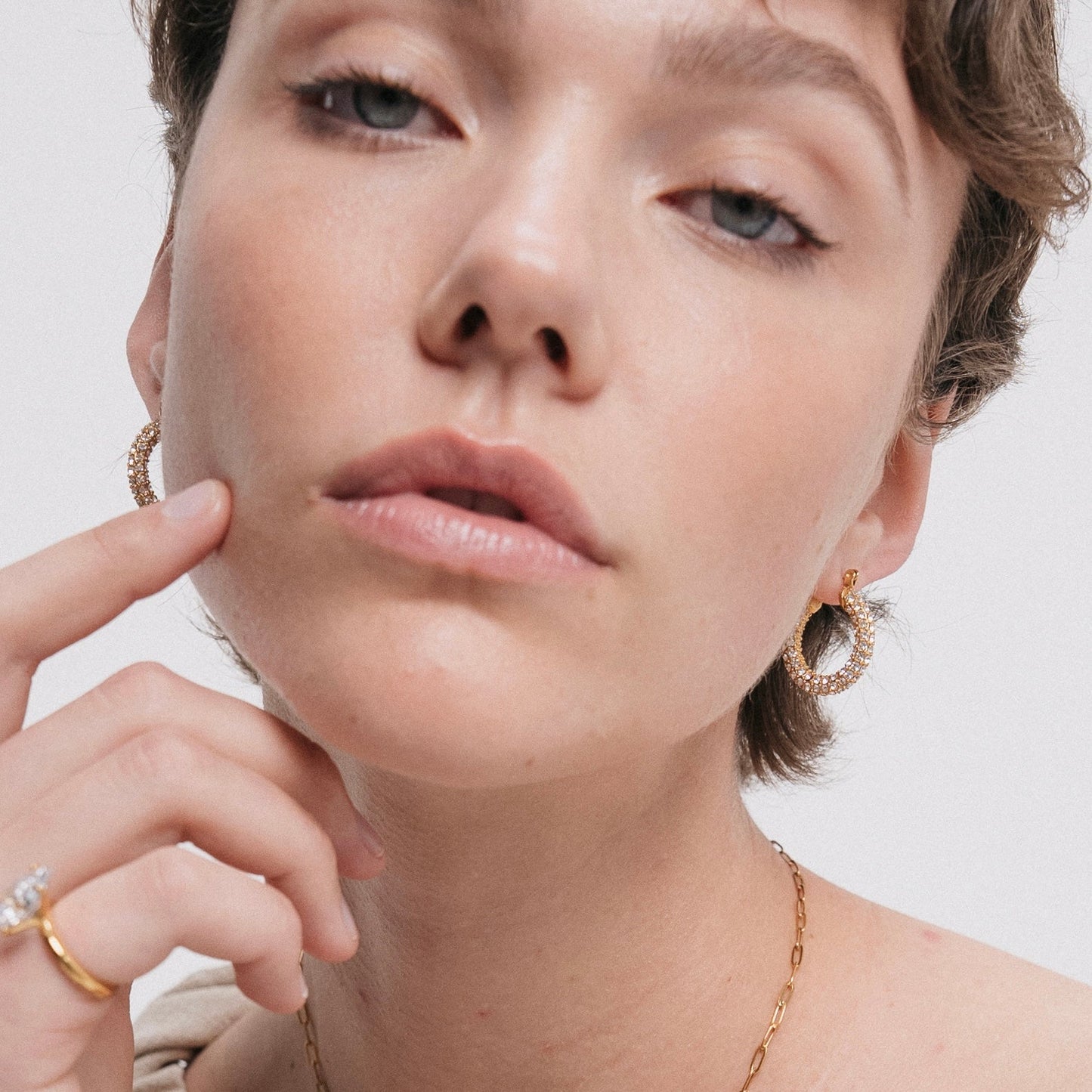 Emira Earrings — Styled on Model | Pellington