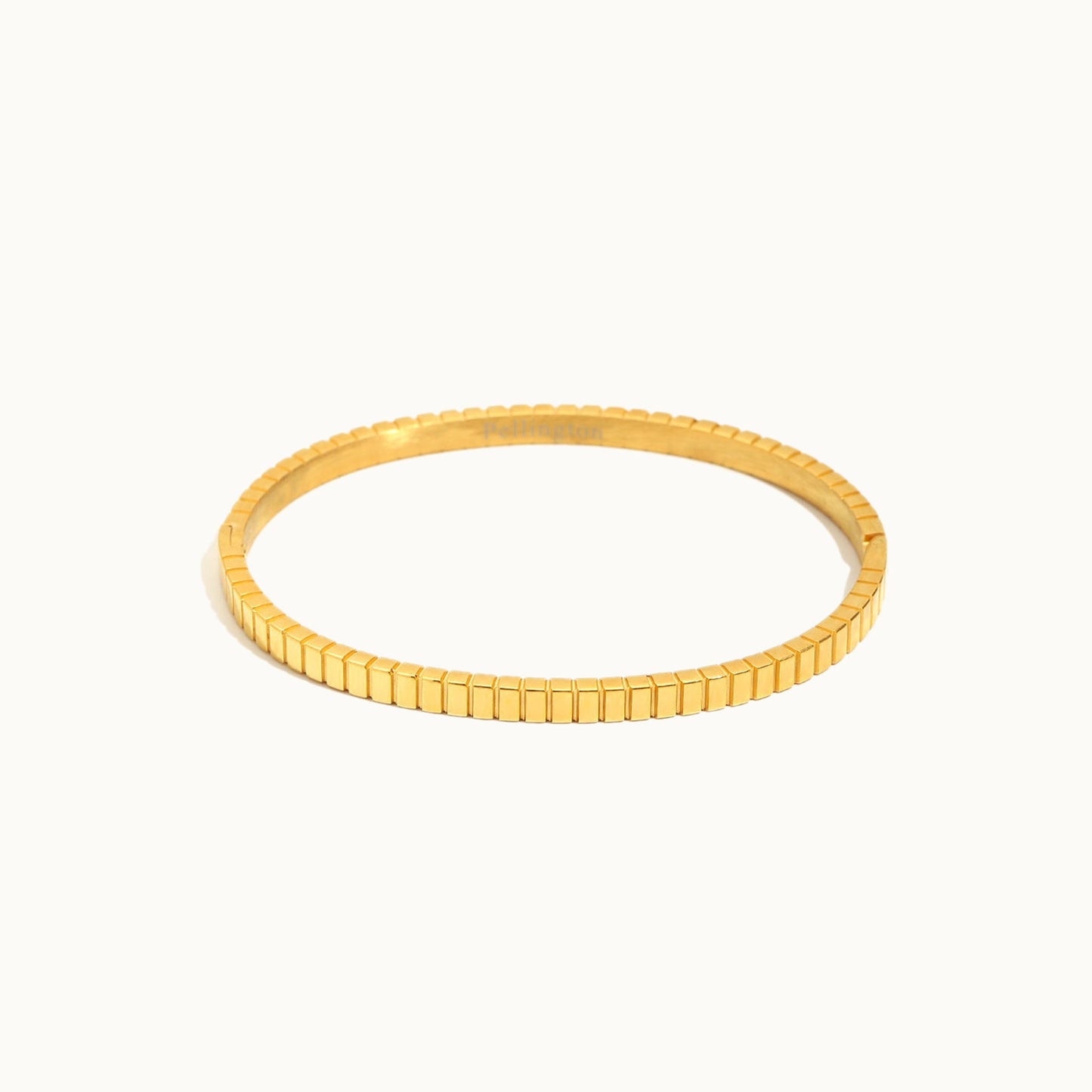 Kanz Bracelet — Ribbed Row Bangle | Pellington