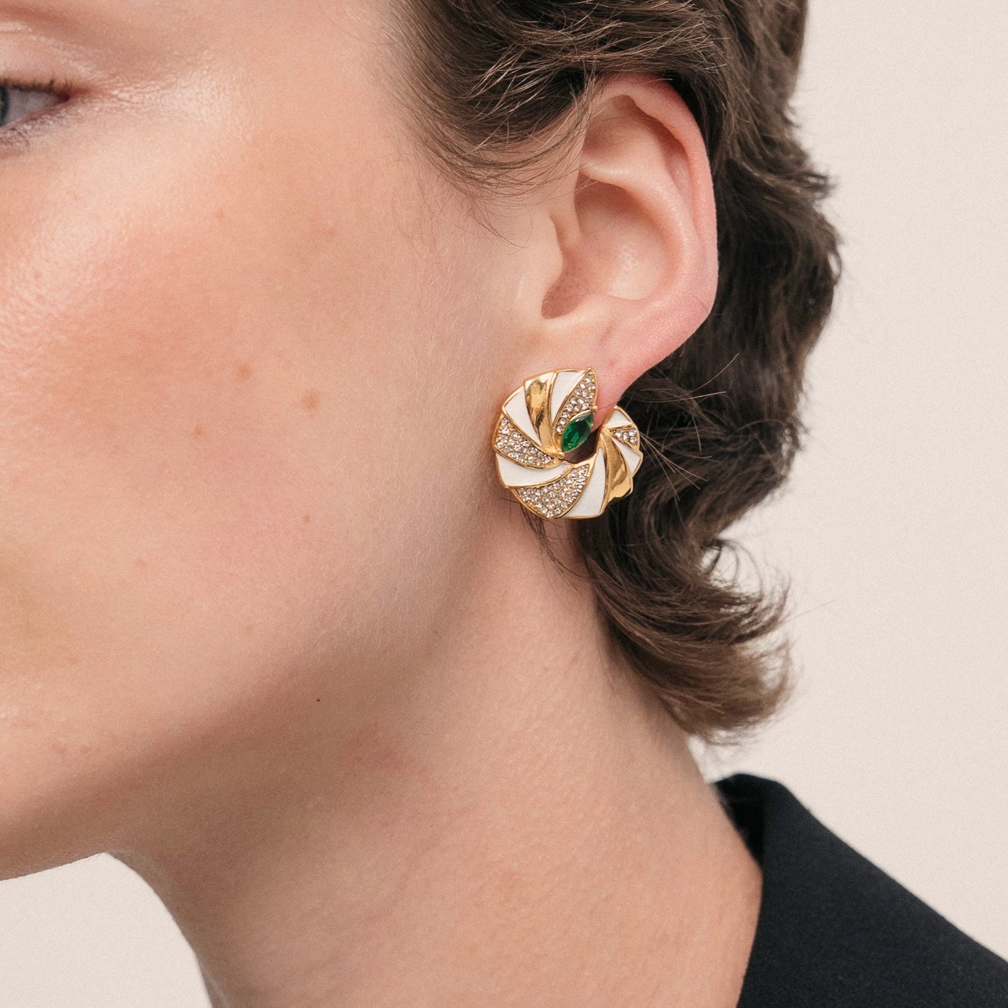 Khudra Earrings — Styled on Model | Pellington UAE