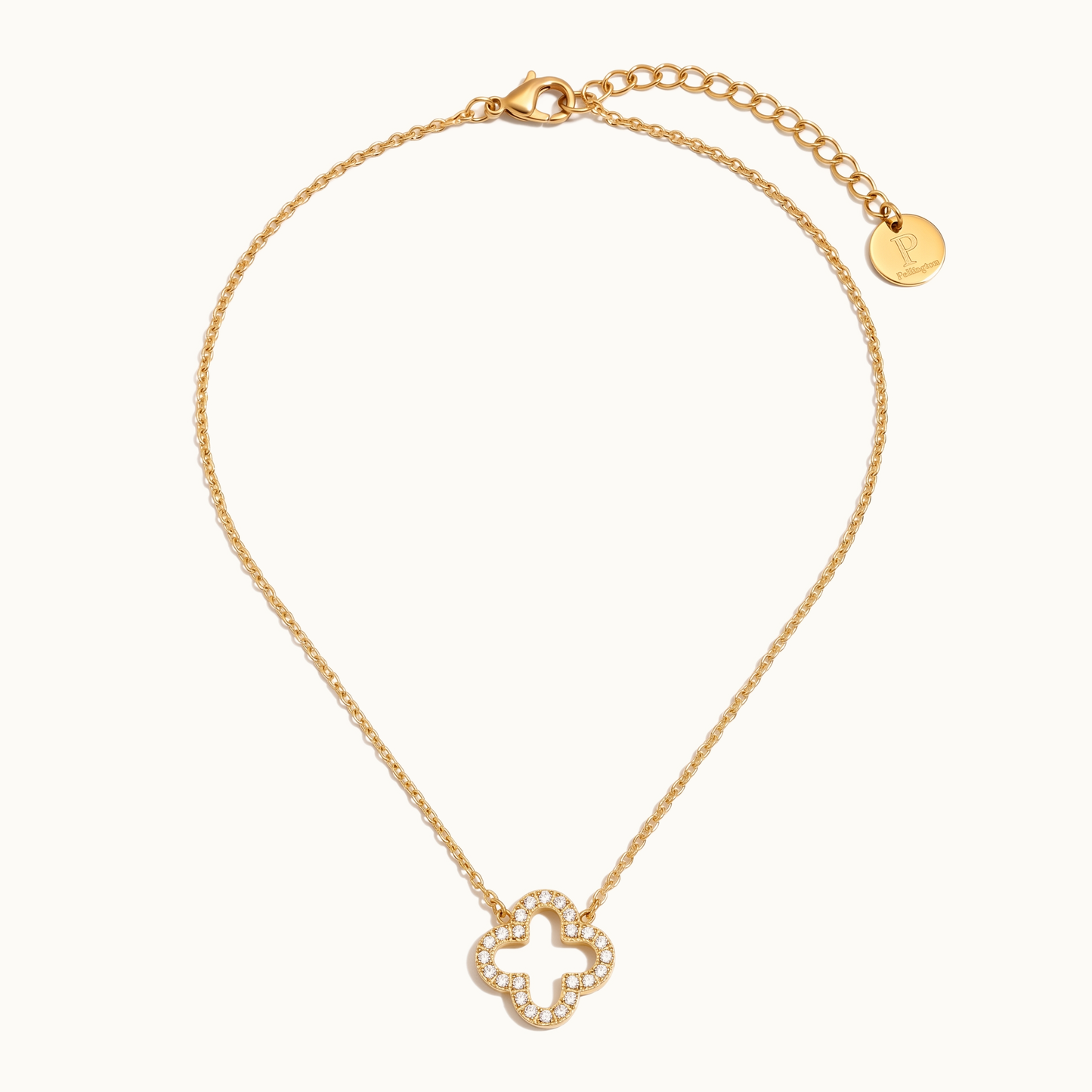 Nafla Clover Pendant Necklace — Full Necklace | Pellington