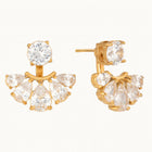 Sham’a Fan Jacket Earrings