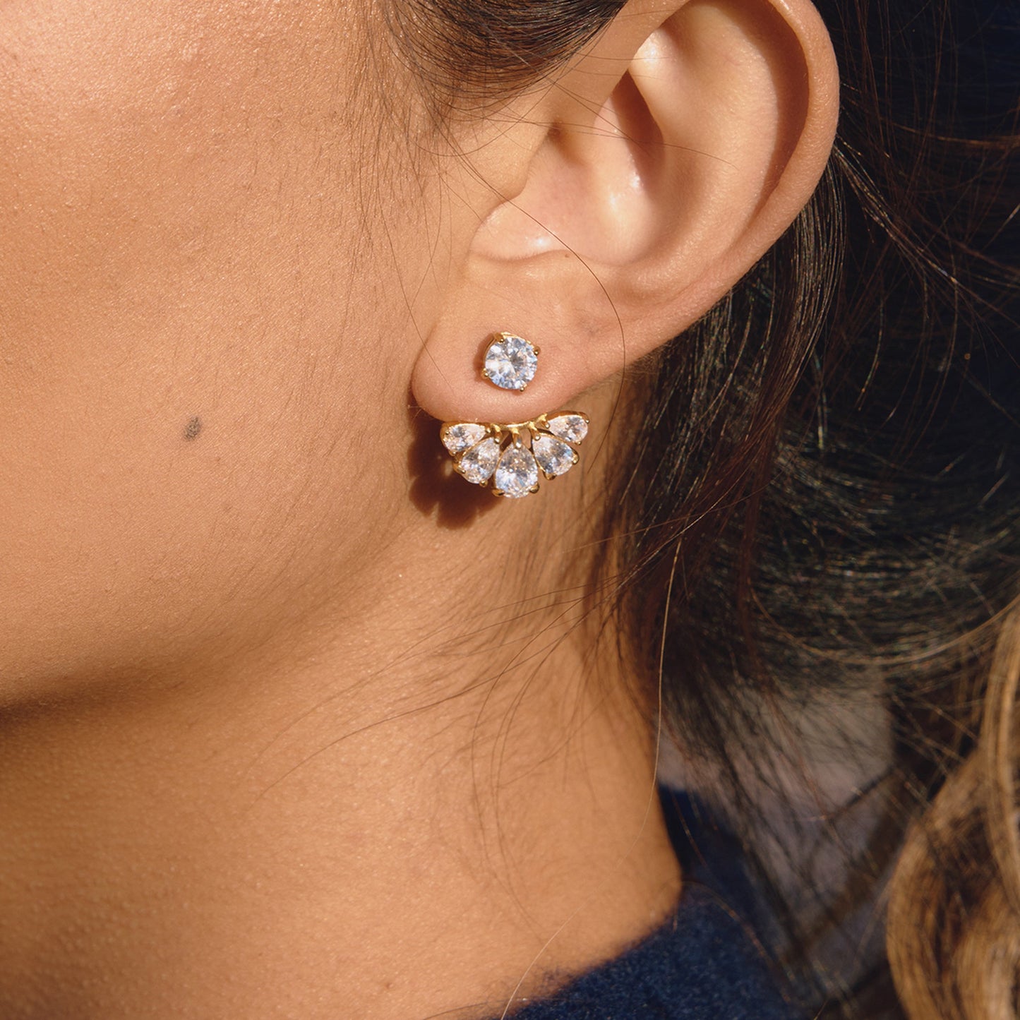 Sham’a Earrings — Styled on Model | Pellington