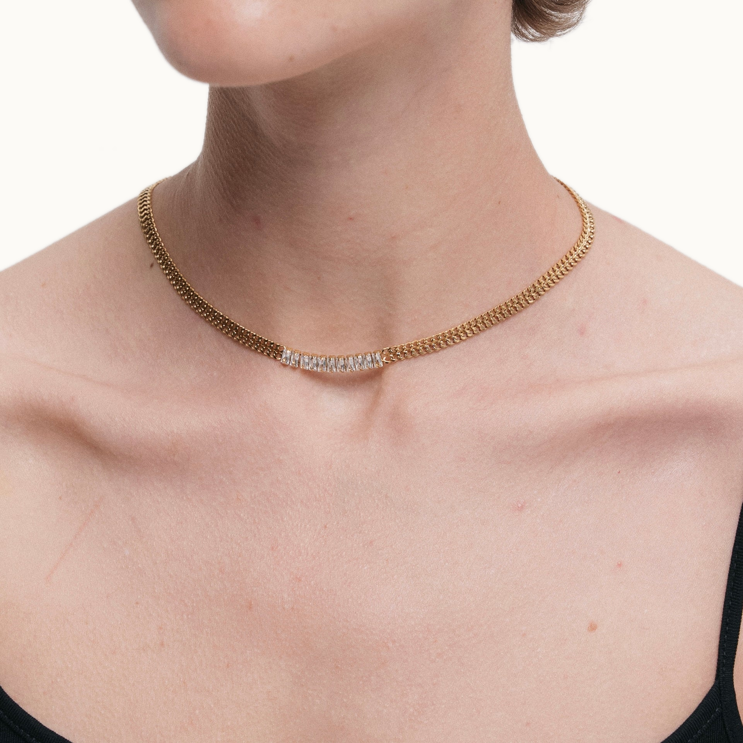 Tulum Necklace — Styled on Model | Pellington UAE